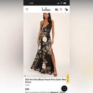 Black Floral Dress